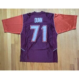 Vintage Jon Dunn Virgins Tech Hokies Football Jersey #71 Size M Browns Nike Rare